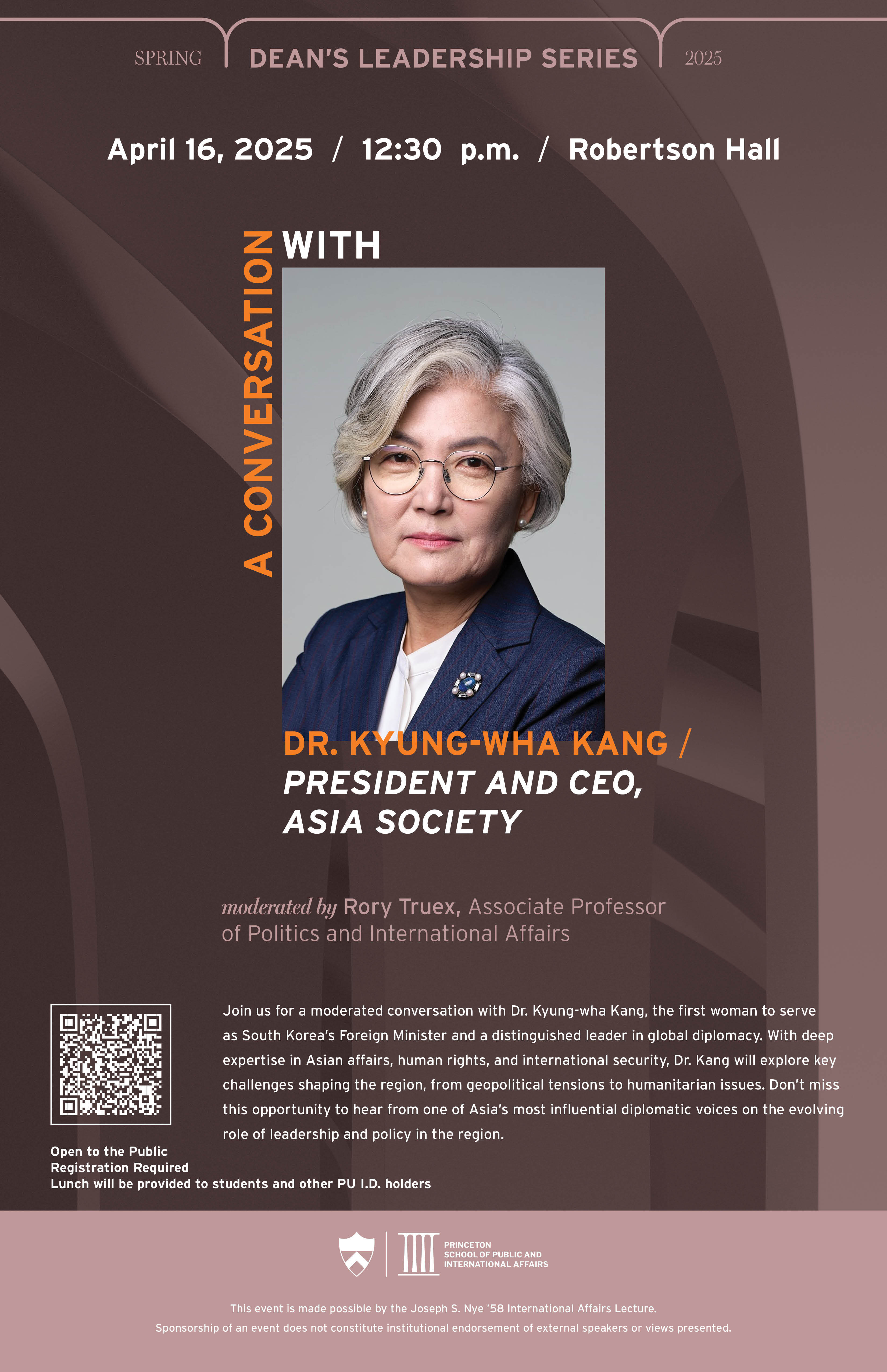 Dr. Kyung-Wha Kang event poster