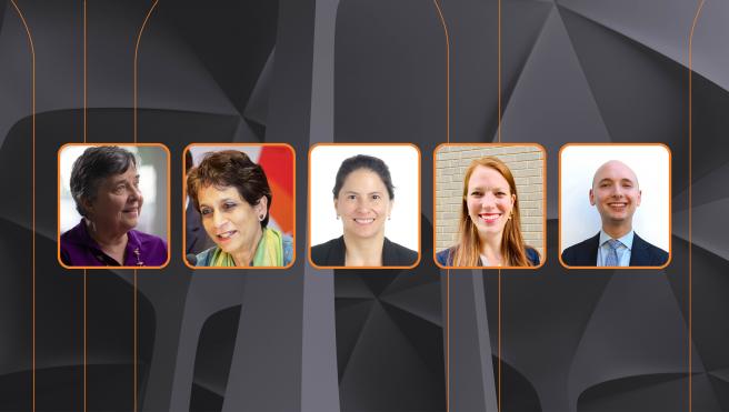Katherine Marshall MPA ’69, Kanni Wignaraja MPA ’89, Laura Jaramillo MPA ’02, Margaret Mullins MPA ’18, Arthur Shemitz MPA ’23